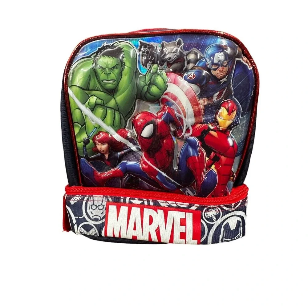 Marvel Avengers Mech Strike‎ Double Compartment Insulated Lunch Bag/Box